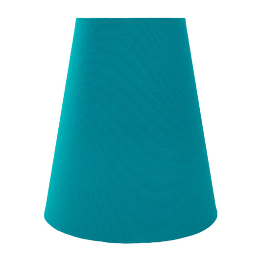 Teal Cotton Tall Empire Lampshade