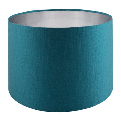 Teal Satin Drum Lampshade