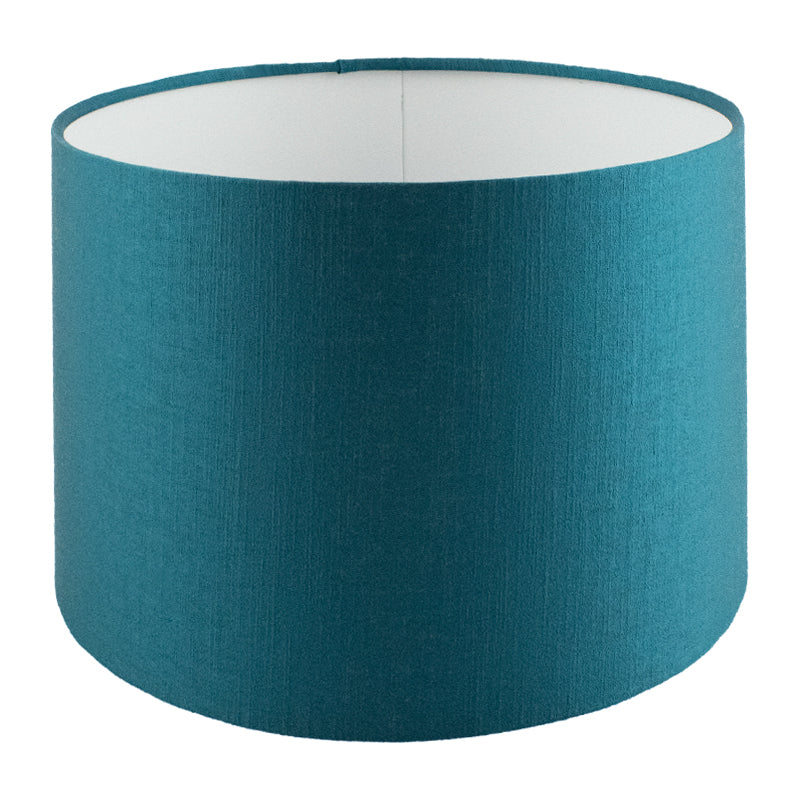 Teal Satin Drum Lampshade