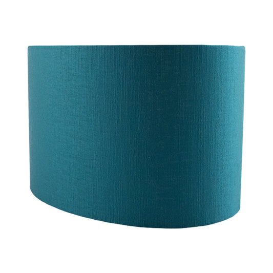 Teal Satin Oval Lampshade