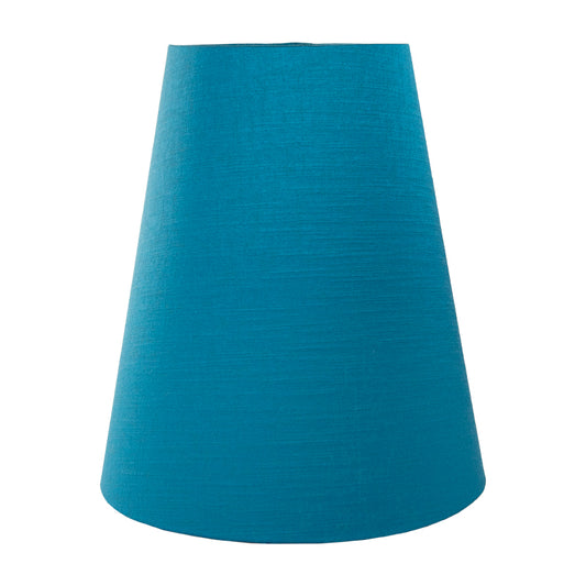 Teal Satin Tall Empire Lampshade