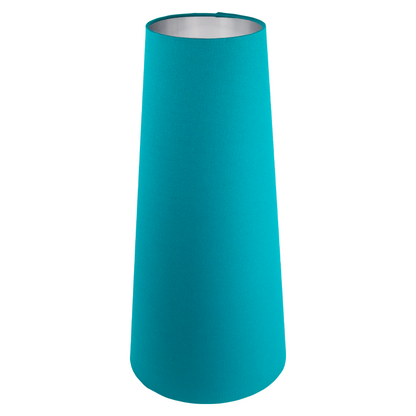 Teal Cotton Tall Tapered Lampshade