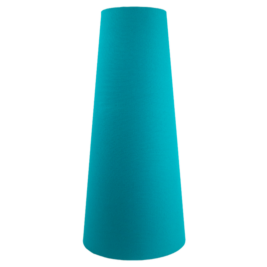 Teal Cotton Tall Tapered Lampshade