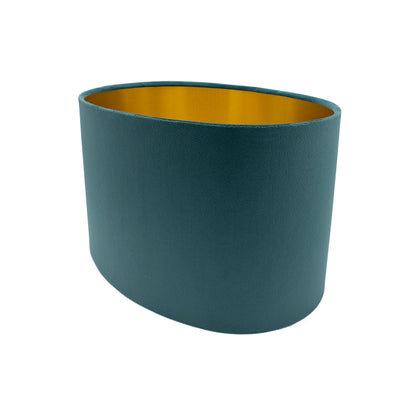 Teal Velvet Oval Lampshade
