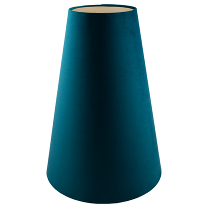 Teal Velvet Tall Tapered Lampshade