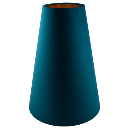 Teal Velvet Tall Tapered Lampshade