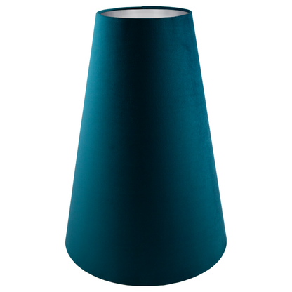 Teal Velvet Tall Tapered Lampshade