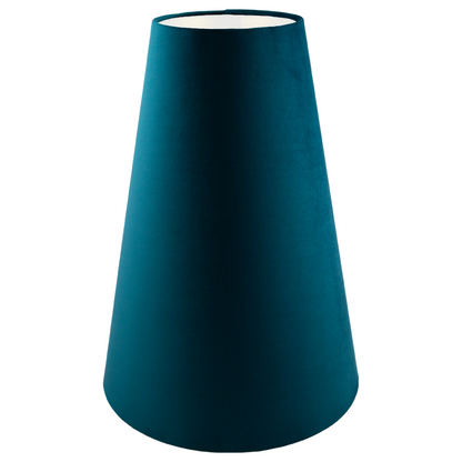 Teal Velvet Tall Tapered Lampshade