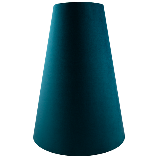 Teal Velvet Tall Tapered Lampshade