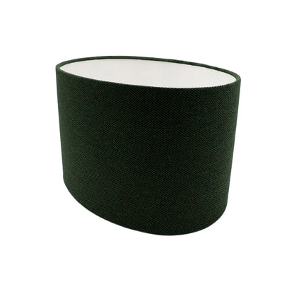 Toad Green Herringbone Oval Lampshade