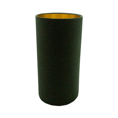 Toad Green Herringbone Tall Drum Lampshade