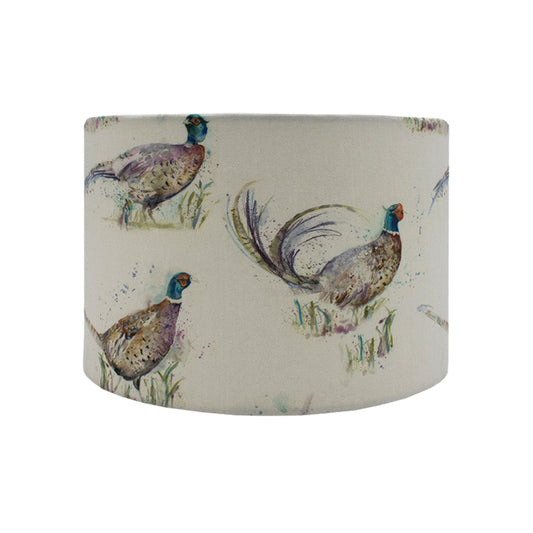 Voyage Dashing Pheasant Drum Lampshade
