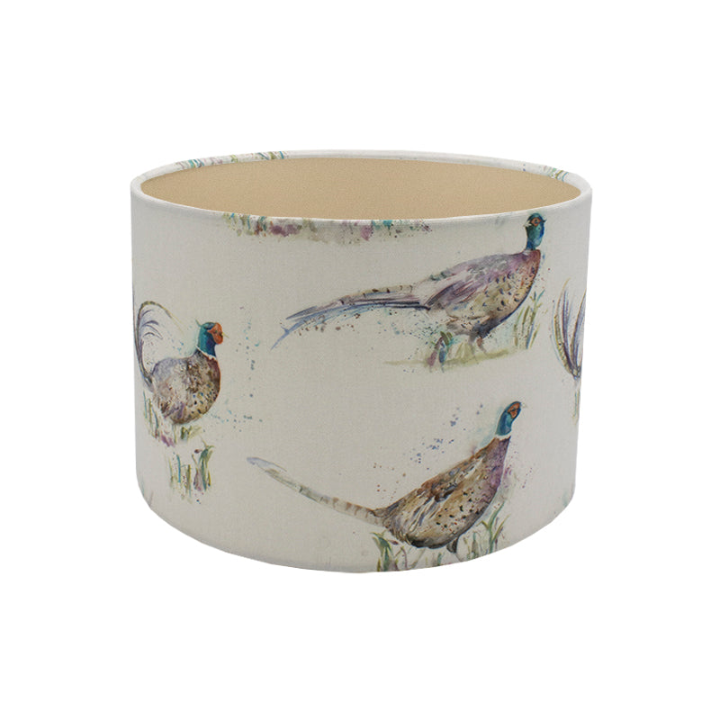 Voyage Dashing Pheasant Drum Lampshade