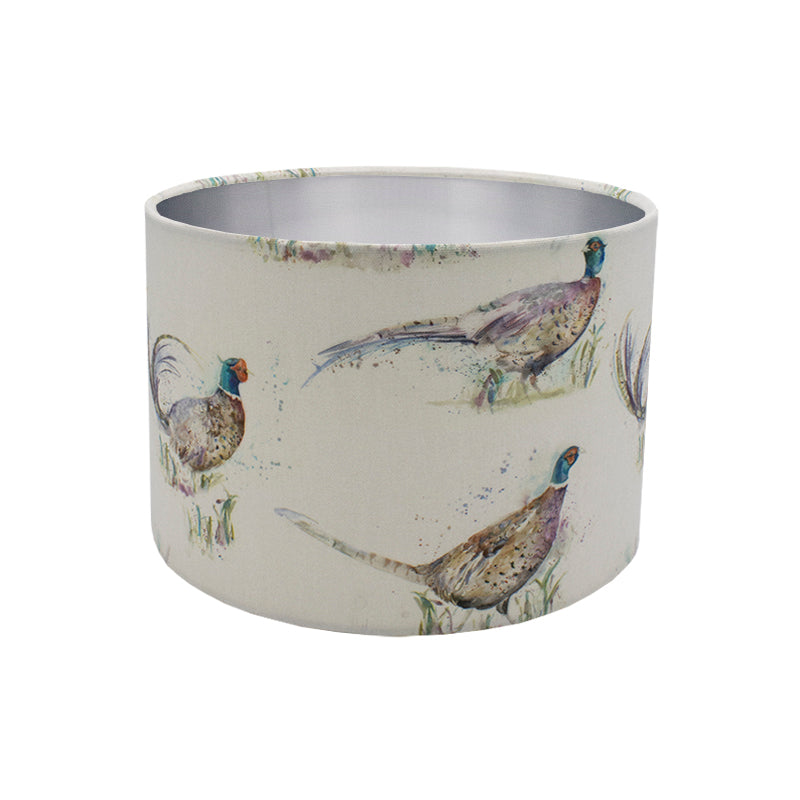 Voyage Dashing Pheasant Drum Lampshade