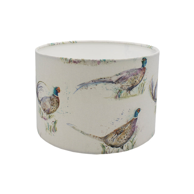 Voyage Dashing Pheasant Drum Lampshade