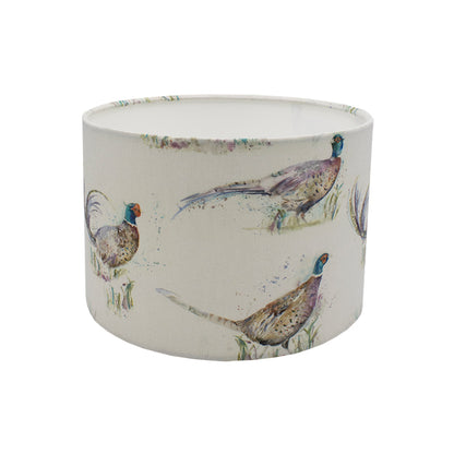 Voyage Dashing Pheasant Drum Lampshade