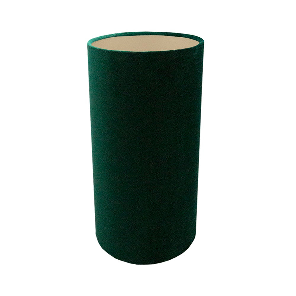 Emerald Green Velvet Tall Drum Lampshade