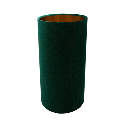 Emerald Green Velvet Tall Drum Lampshade