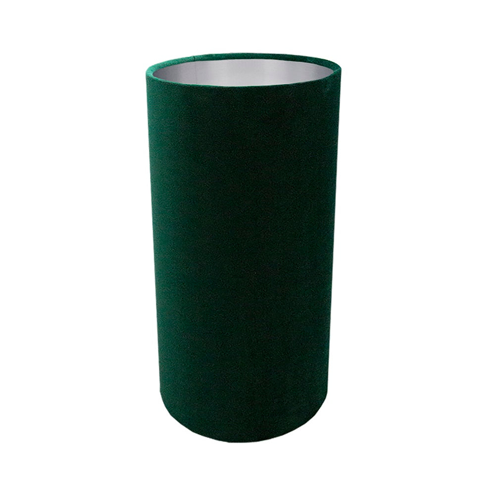 Emerald Green Velvet Tall Drum Lampshade