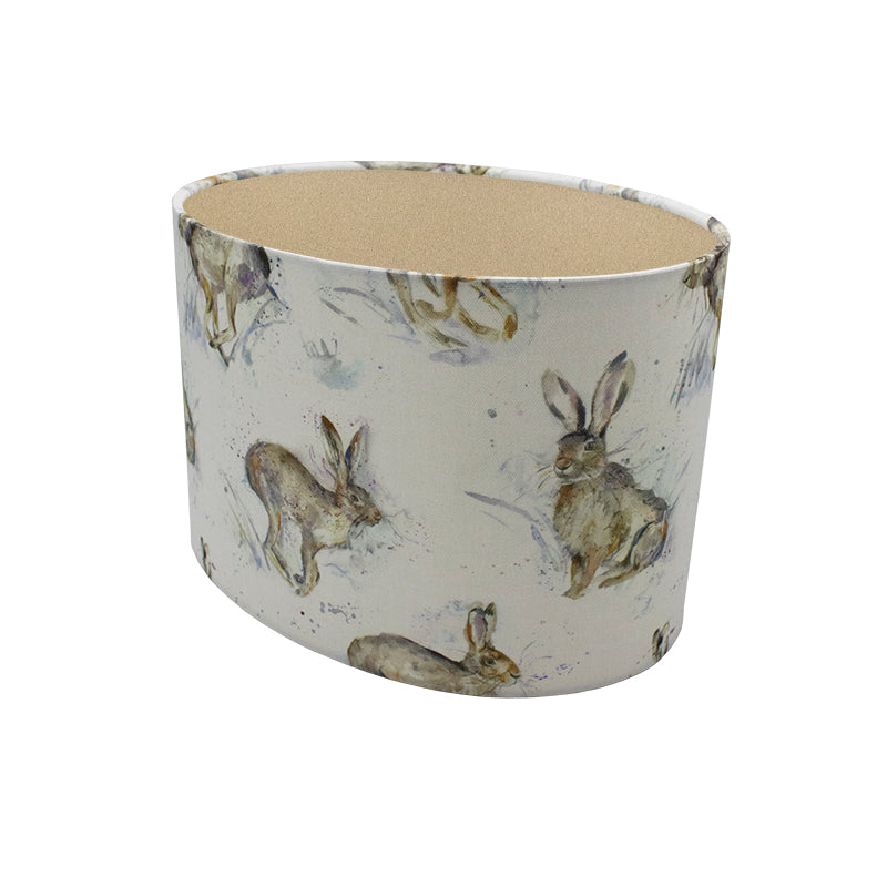 Voyage Hurtling Hare Oval Lampshade