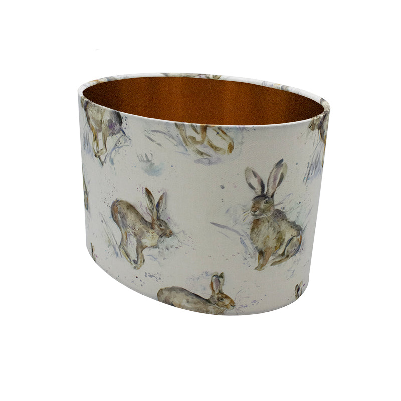 Voyage Hurtling Hare Oval Lampshade
