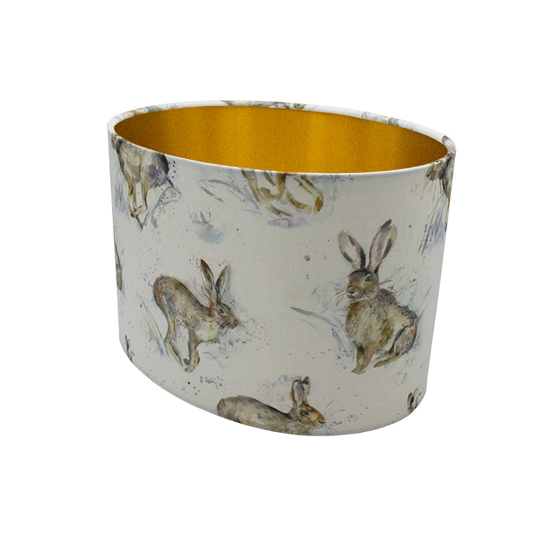 Voyage Hurtling Hare Oval Lampshade