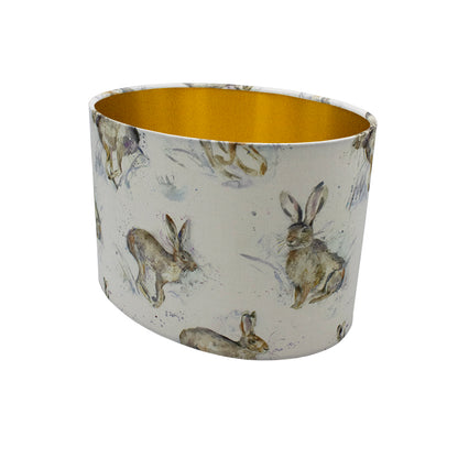 Voyage Hurtling Hare Oval Lampshade