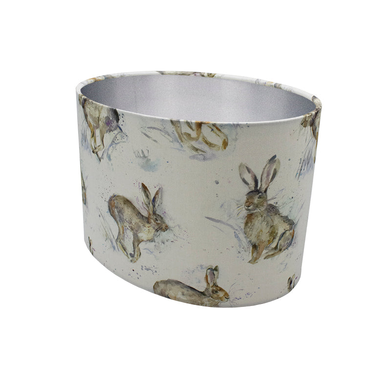 Voyage Hurtling Hare Oval Lampshade