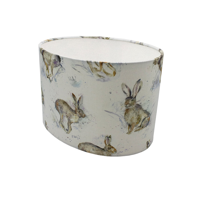 Voyage Hurtling Hare Oval Lampshade