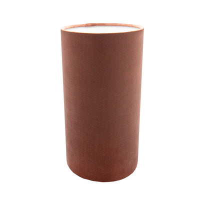 Blush Pink Velvet Tall Drum Lampshade