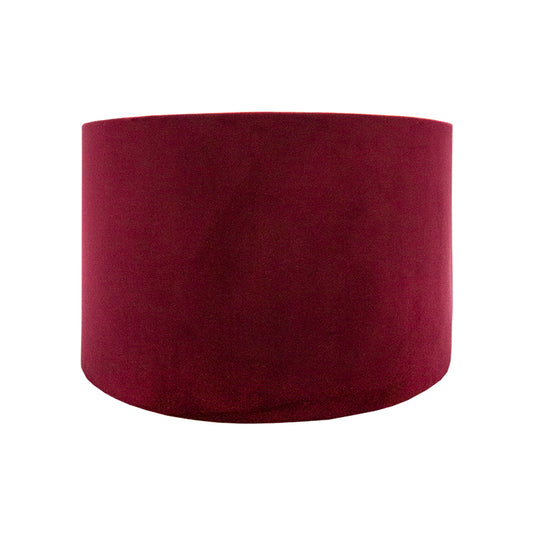 Voyage Red Velvet Drum Lampshade