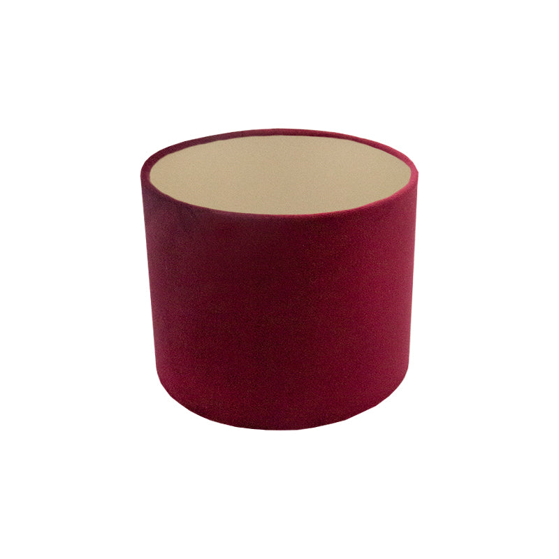 Voyage Red Velvet Drum Lampshade Champagne Inner