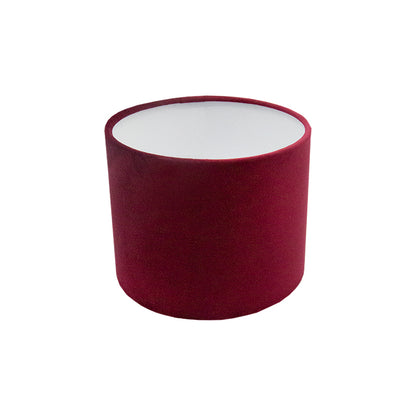 Voyage Red Velvet Drum Lampshade