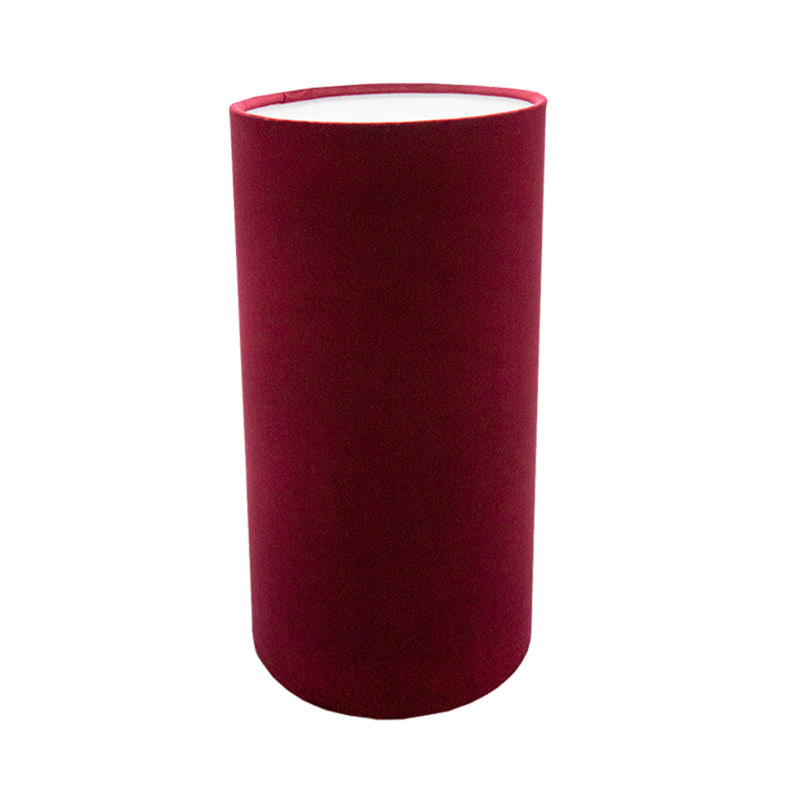 Red Velvet Tall Drum Lampshade