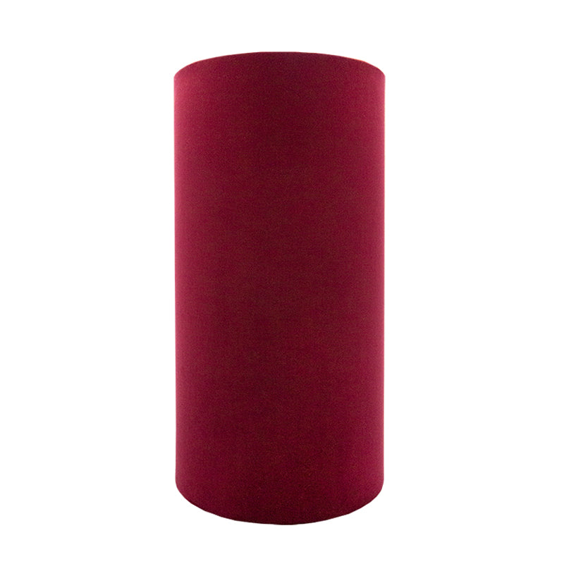 Red Velvet Tall Drum Lampshade