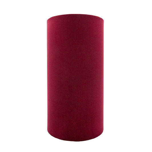 Red Velvet Tall Drum Lampshade