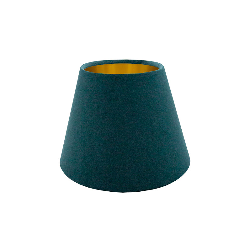 Teal Velvet Empire Lampshade