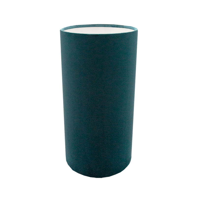 Teal Velvet Tall Drum Lampshade