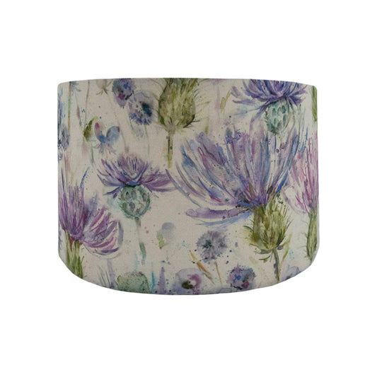 Voyage Thistle Floral Drum Lampshade