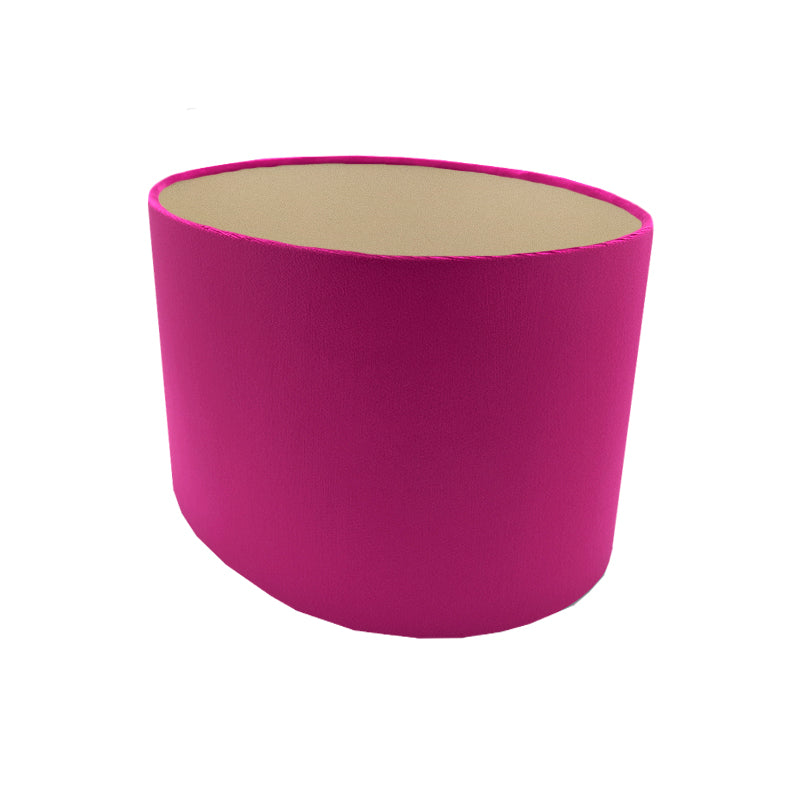 Fuchsia Bright Pink Velvet Oval Lampshade