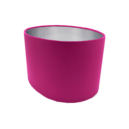 Fuchsia Bright Pink Velvet Oval Lampshade