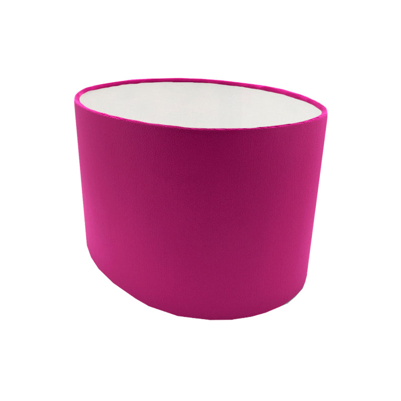 Fuchsia Bright Pink Velvet Oval Lampshade