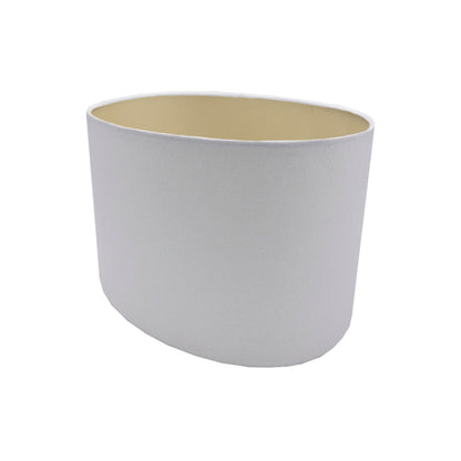 Whte Cotton Oval Lampshade