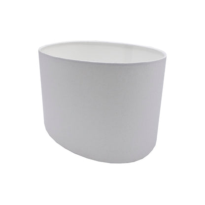 White Cotton Oval Lampshade