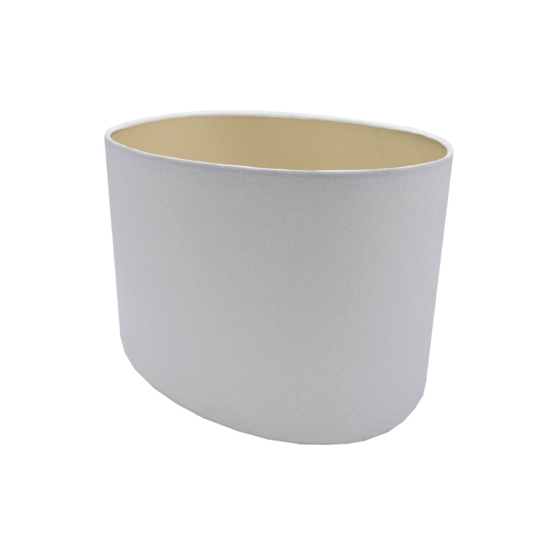 White Cotton Oval Lampshade