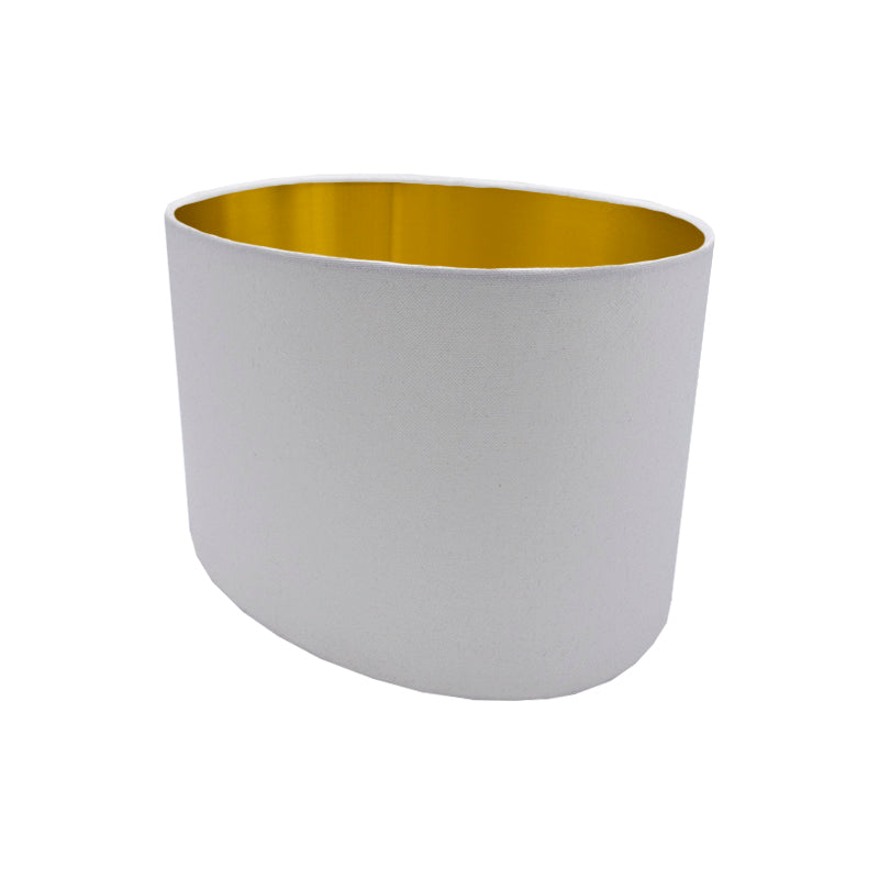 White Cotton Oval Lampshade