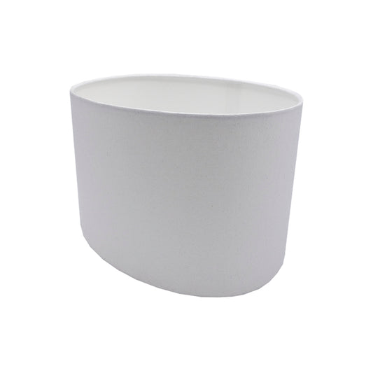 White Oval Lampshade