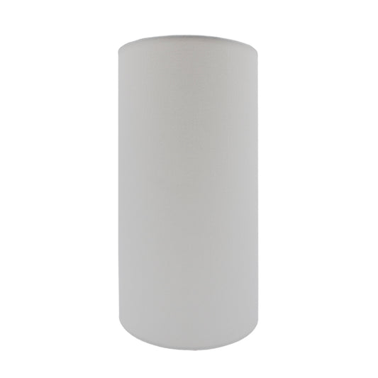 White Tall Drum Lampshade