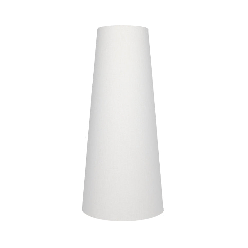 White Tall Tapered Lampshade