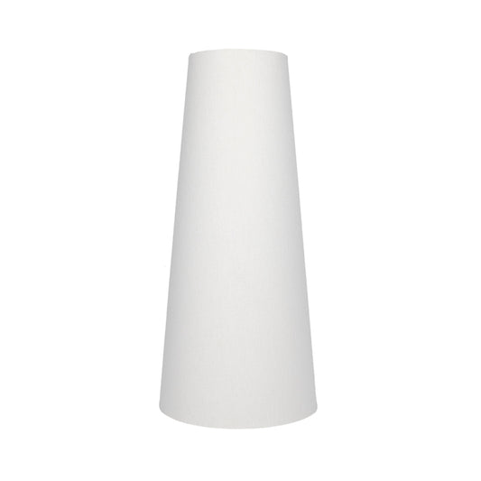 White Tall Tapered Lampshade